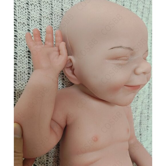45cm Drink-wet Newborn 6.83lbs Silicone Reborn Baby Dolls Cute Baby Boy Doll - Picture 13 of 16